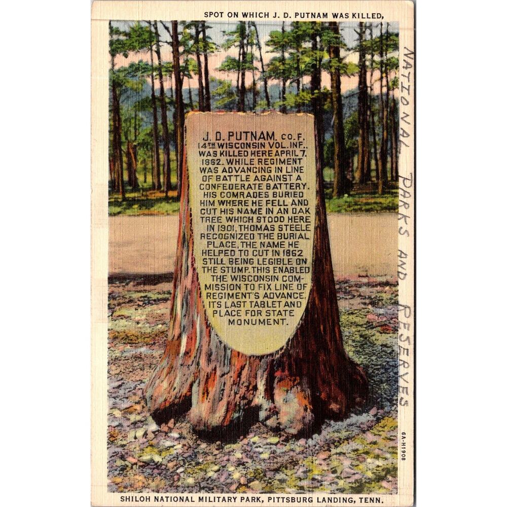 Shiloh National Military Park Pittsburgh Landing TN Vintage Postcard SP17-16